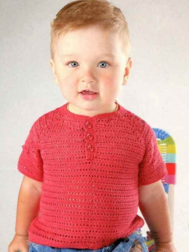 ​Red Crochet T-Shirt