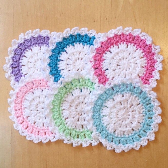 Inspiration. Crochet Coasters.