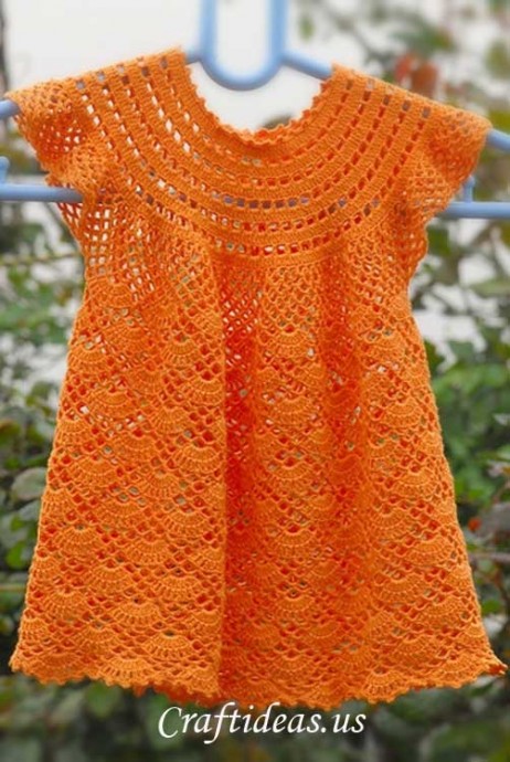 Inspiration. Crochet Dresses for Baby Girls.