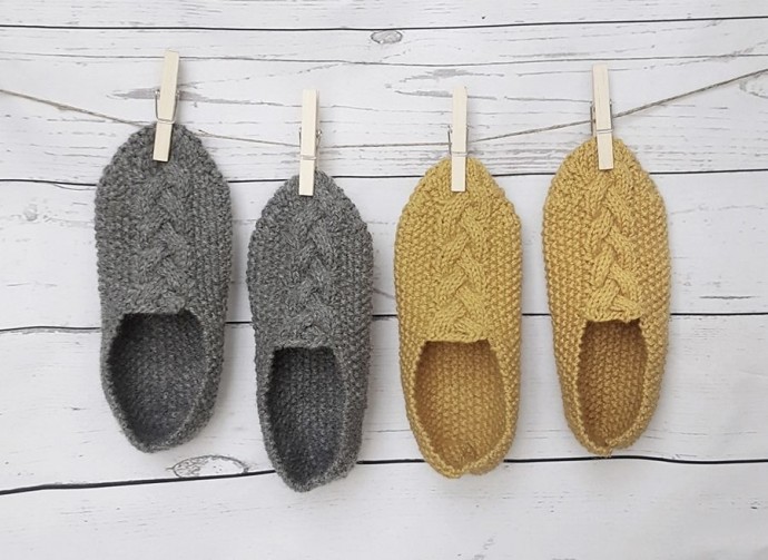 Inspiration. Knit Slippers.