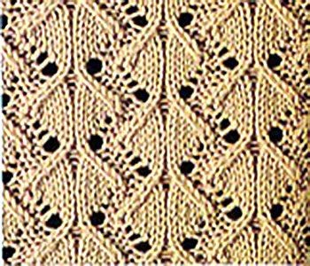 ​Knit Stripes of Rhombs Stitch