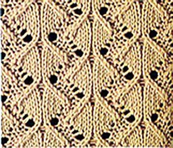 Knit Stripes of Rhombs Stitch Knit Stripes of Rhombs Stitch