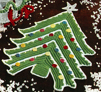 ​Christmas Tree Potholder Crochet Pattern