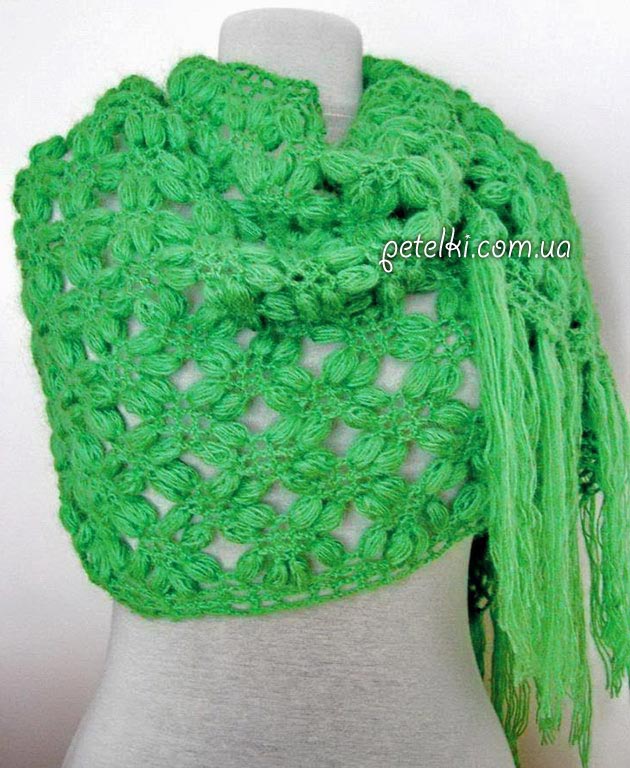 Fluffy Crochet Shawl