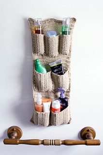 Helping our users. Crochet Bathroom Organizer.