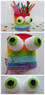 Inspiration. Crochet Pencil Cases.