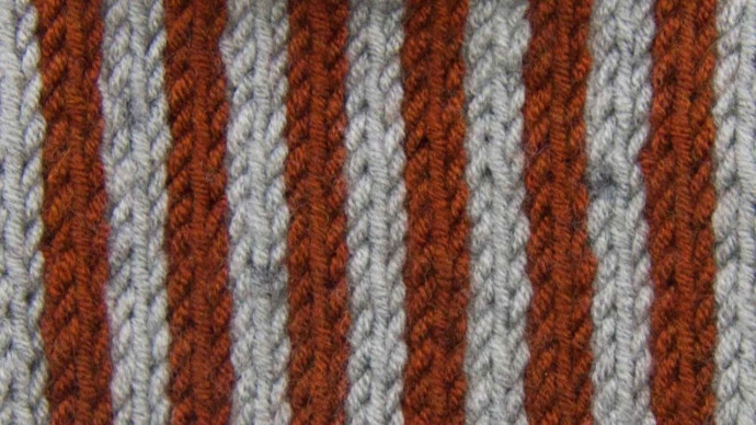 ​Knit Vertical Stripes Pattern