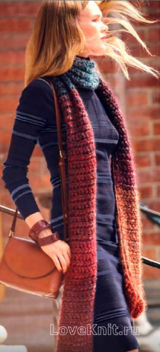 ​Long Crochet Scarf