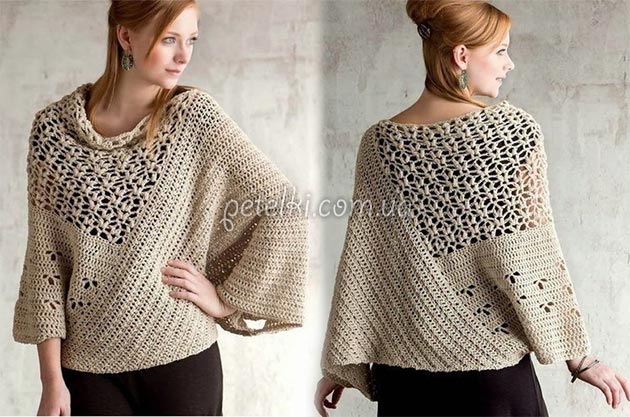 Wonderful Crochet Pullover-Poncho