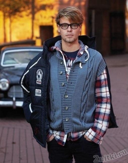 Blue Men’s Vest Blue Men’s Vest