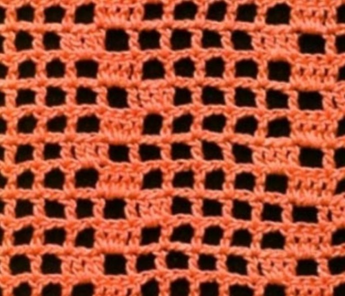 ​Crochet Filet Zigzags Pattern