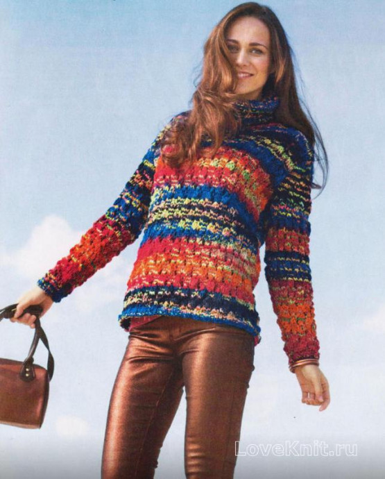 Complete Guide to Knitting a Stylish Garment with Relief Pattern and Ribbing Complete Guide to Knitting a Stylish Garment with Relief Pattern and Ribbing