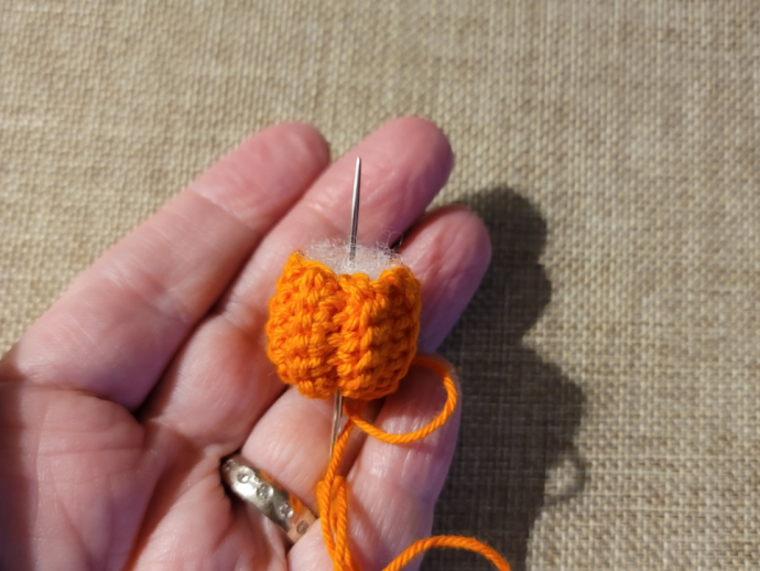 Create Adorable Pumpkin Earrings with Lion Brand Bonbons Yarn