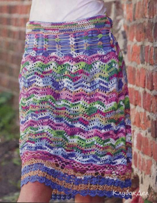 ​Crochet Melange Skirt