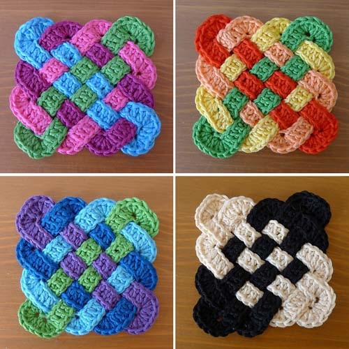 Inspiration. Crochet Coasters.