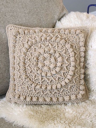 Inspiration. Crochet Cushion Cover.