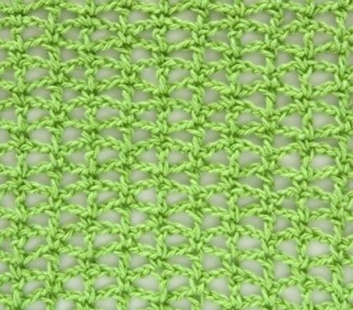 Simple Crochet Relief Net Stitch