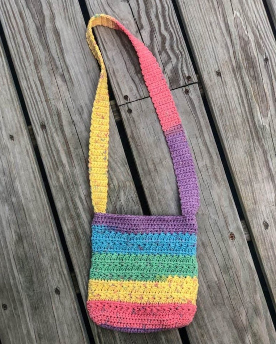 Crochet Rainbow Bag