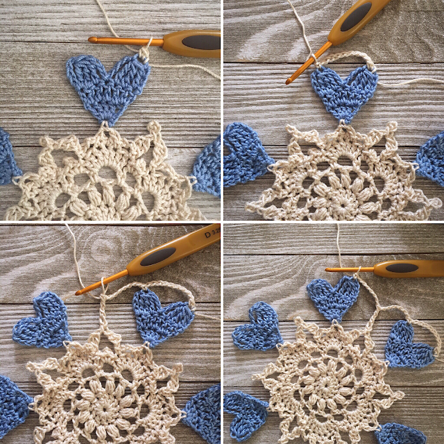 Helping our users. ​Crochet Hearts Doily.