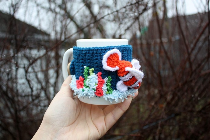 Inspiration. Crochet Cup Warmer.