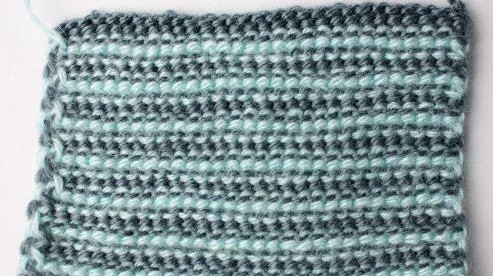 ​Two-Colored Crochet Stripes