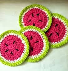 Inspiration. Crochet Coasters.