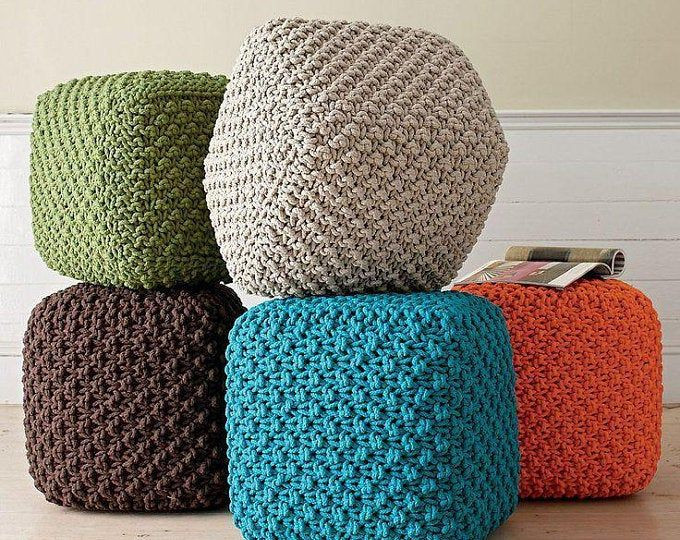 Inspiration. Crochet Poufs.