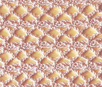 Relief Crochet Rhombs Pattern Relief Crochet Rhombs Pattern