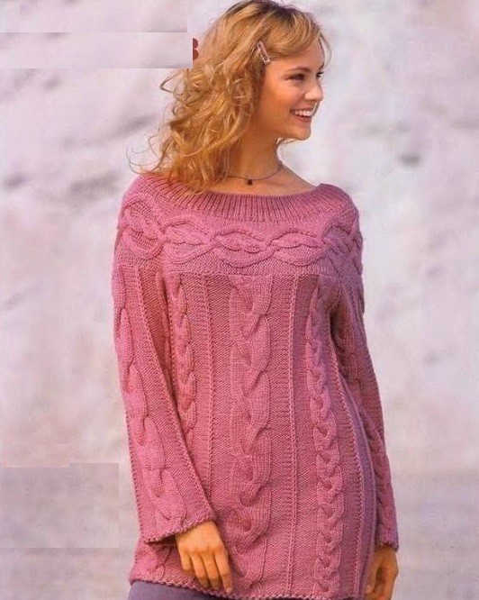 ​Dust-Pink Knit Dress