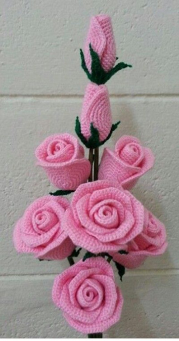 Inspiration. Crochet Bouquets.