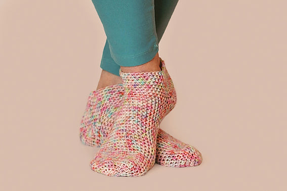 ​Short Crochet Socks