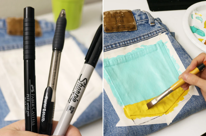 ​How to Make Stylish Jeans with Painting