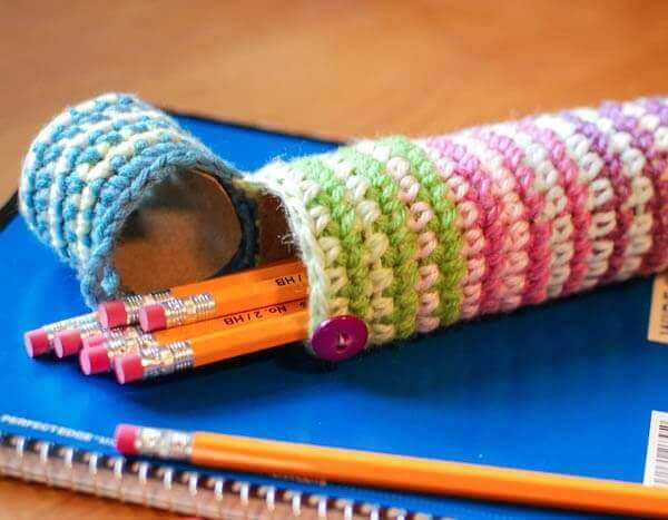 Inspiration. Crochet Pencil Cases.