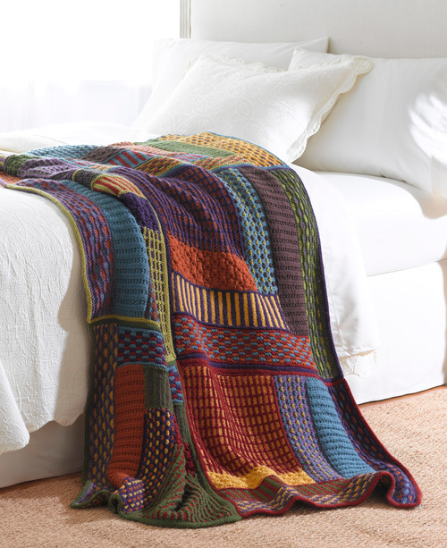 Slip Stitch Sampler Knit Afghan Slip Stitch Sampler Knit Afghan