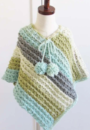 ​Spring Poncho for Girl