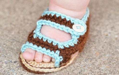 ​Crochet Baby Boy Sandals