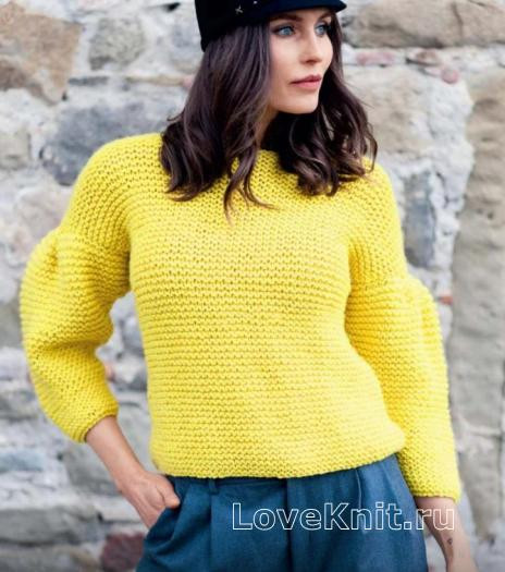 ​Knit Yellow Pullover