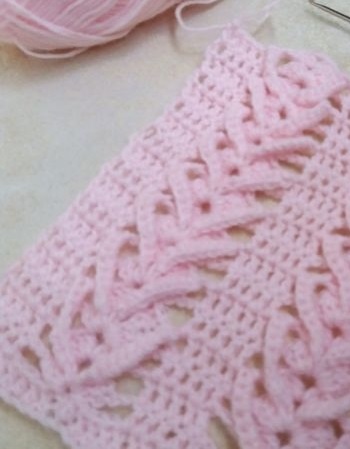 Relief Braids Crochet Stitch Pattern Relief Braids Crochet Stitch Pattern