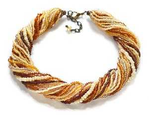Thick Necklace from Small Beads Thick Necklace from Small Beads