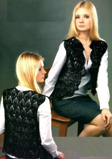 ​Crochet Pineapple Pattern Vest