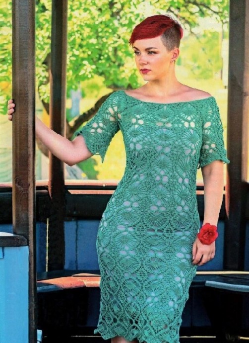 ​Elegant Crochet Dress