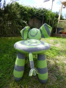 Helping our users. ​Crochet Elephant Stool Cover.