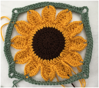 Helping our users. ​Crochet Sunflowers Afghan.