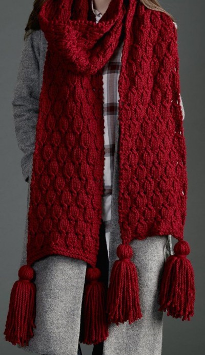 Inspiration. Long Knit Scarves.
