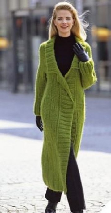 ​Knit Green Coat