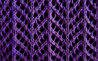 Arrowhead Lace Knit Stitch Arrowhead Lace Knit Stitch