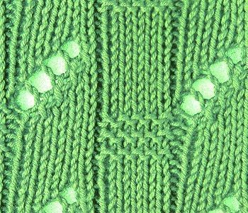 ​Knit “Peas” Stitch