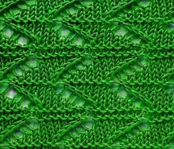 ​Knit Vertical Zigzags Pattern