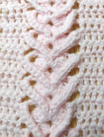 Relief Braids Crochet Stitch Pattern Relief Braids Crochet Stitch Pattern