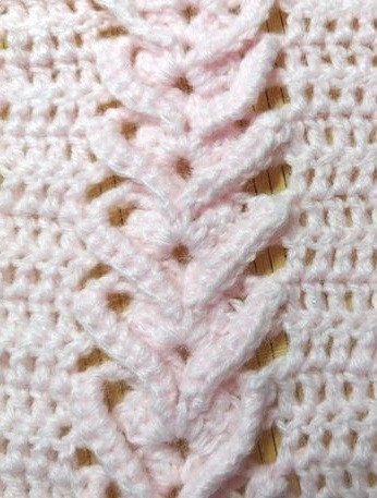 Relief Crochet Cables Pattern